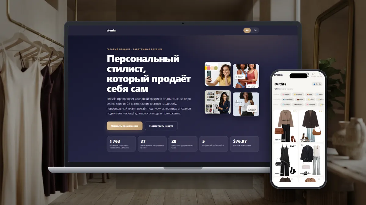 Dressia: AI-стиліст
