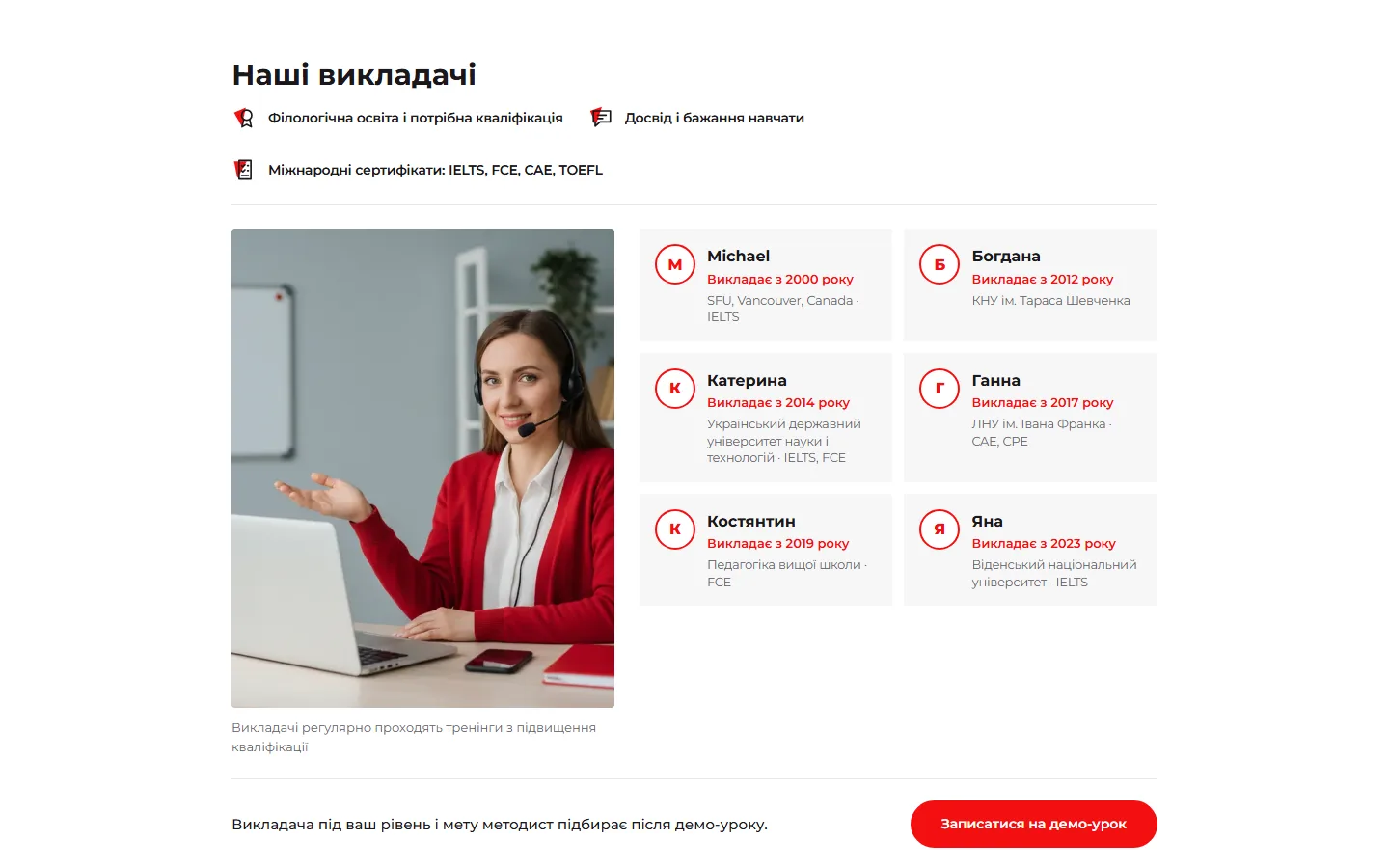 Викладачі