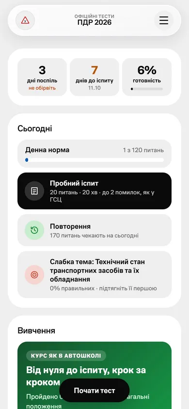 Головна тренажера