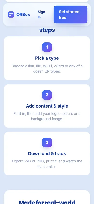 QR-код за 3 кроки