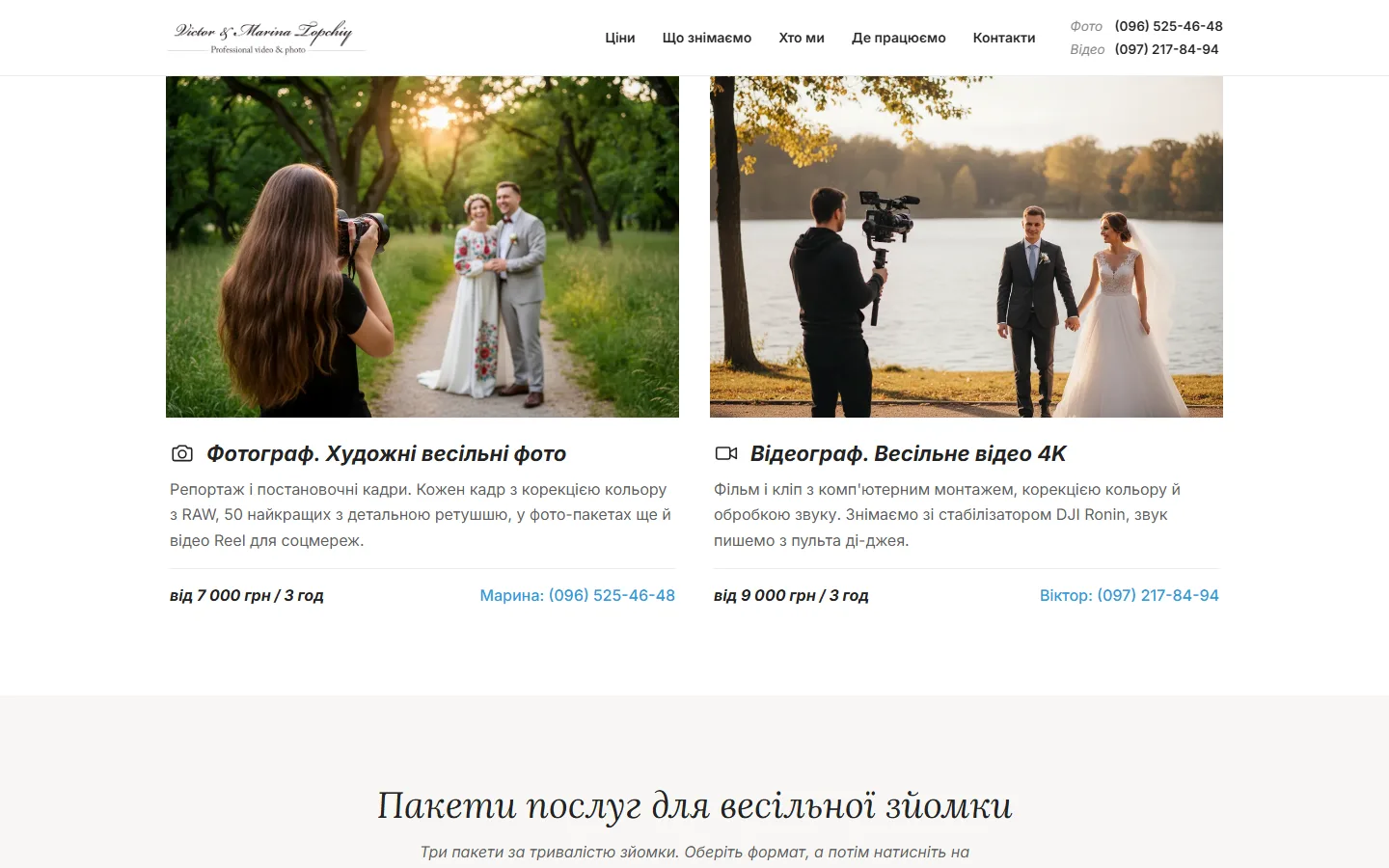 Формати зйомки