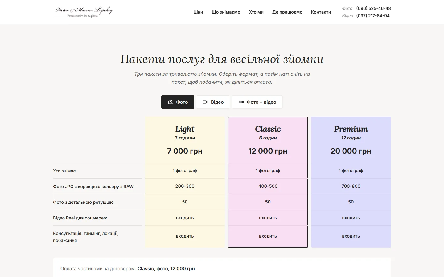 Пакети з перемикачем